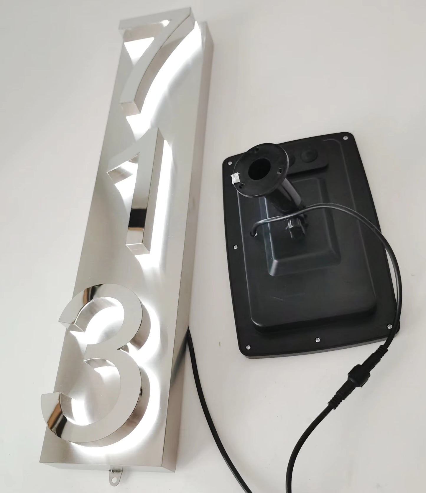 Solar 20cm Metal LED House Numbers