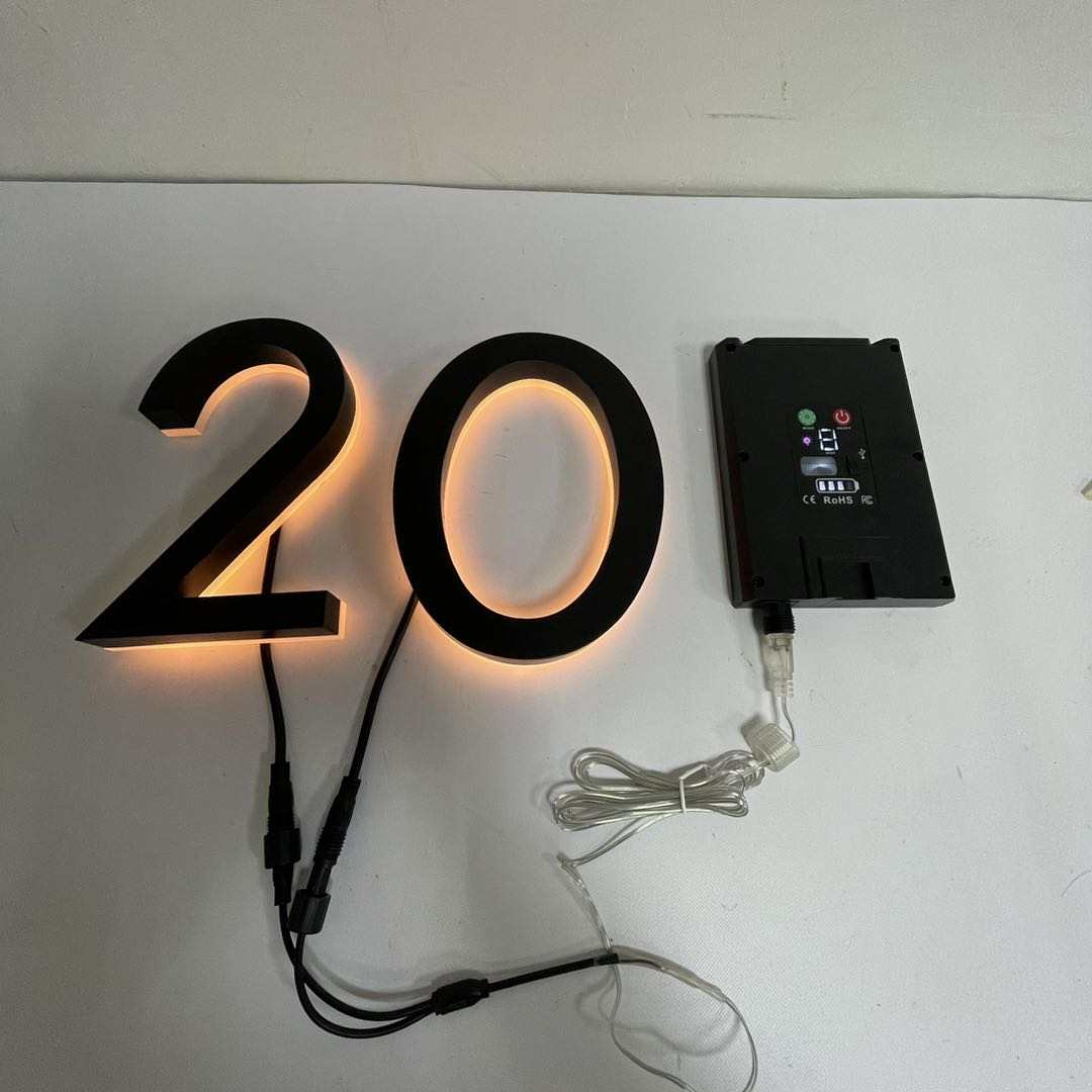 Custom LED House Numbers – Bungalow Signs