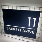 Metal Custom LED House Letterbox Address Sign