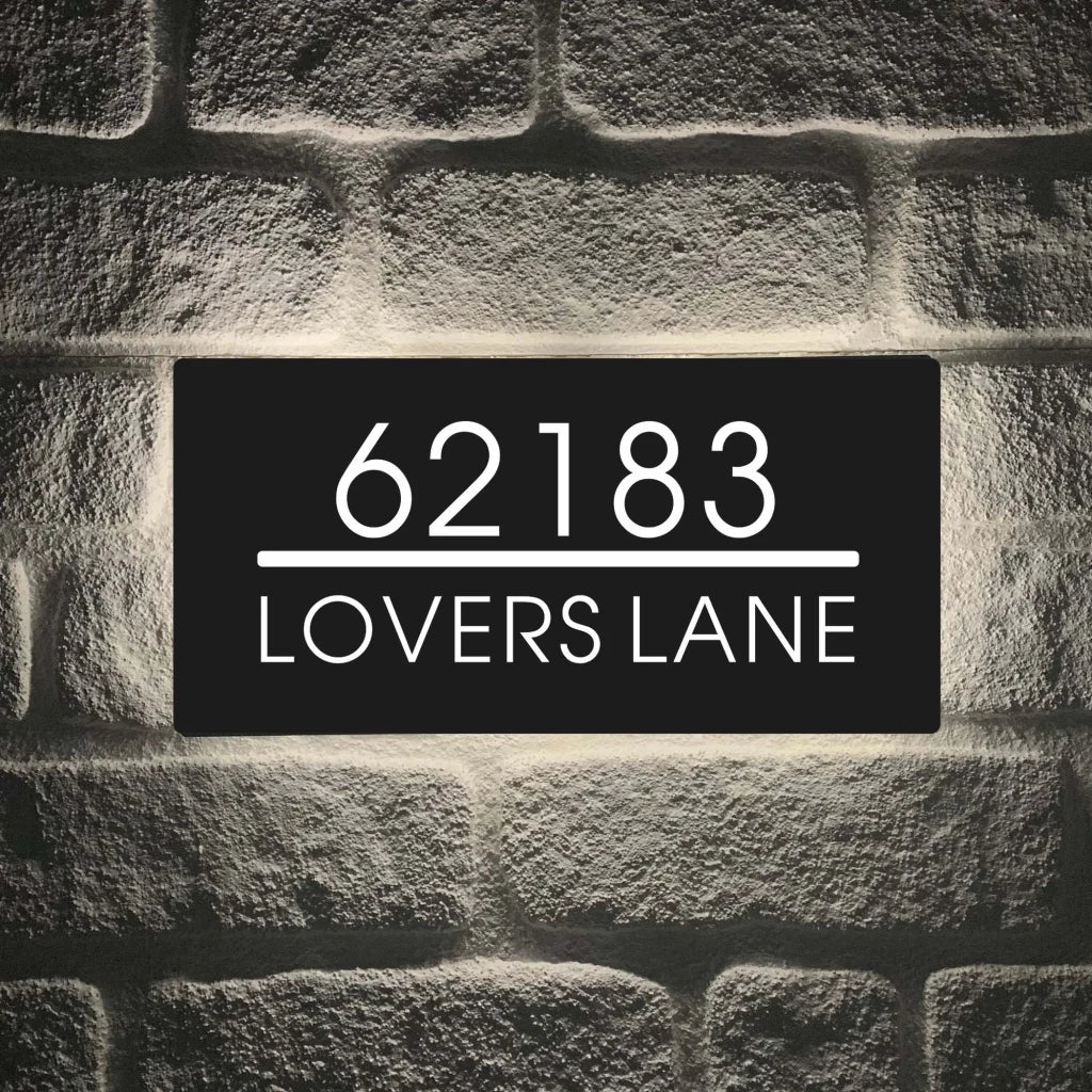 Personalized Customized LED House Number Address Sign Outdoor ...