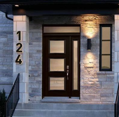 20cm Metal LED House Numbers - Each