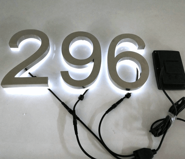 Solar 12.5cm Metal LED House Numbers