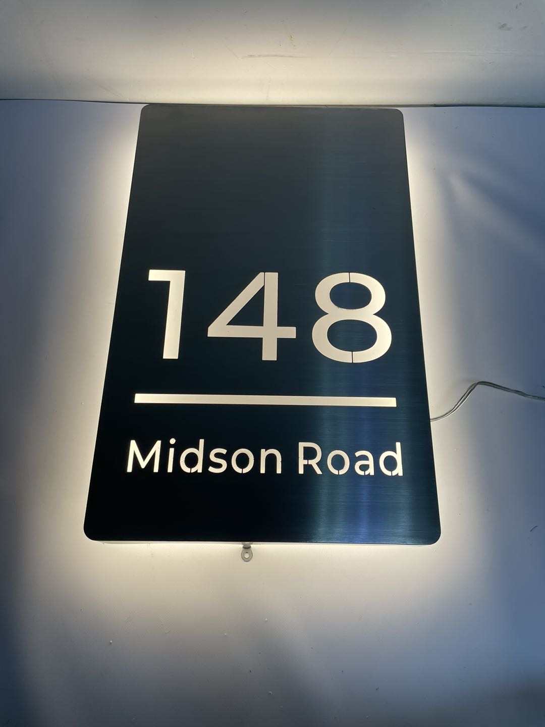 Metal Custom LED House Letterbox Address Sign