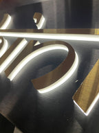Brass LED house numbers