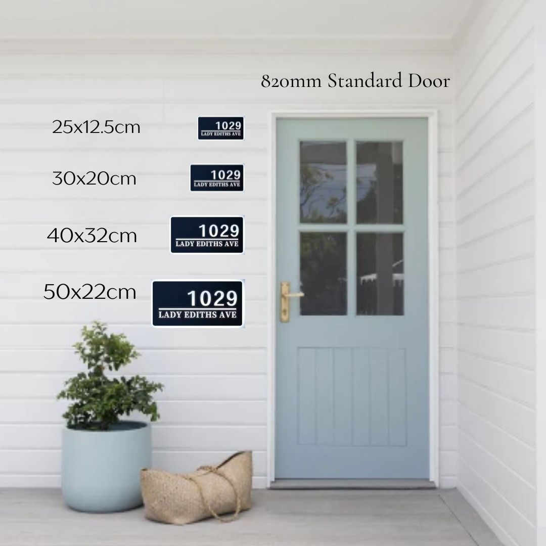 Solar Custom Acrylic House/Letterbox Sign