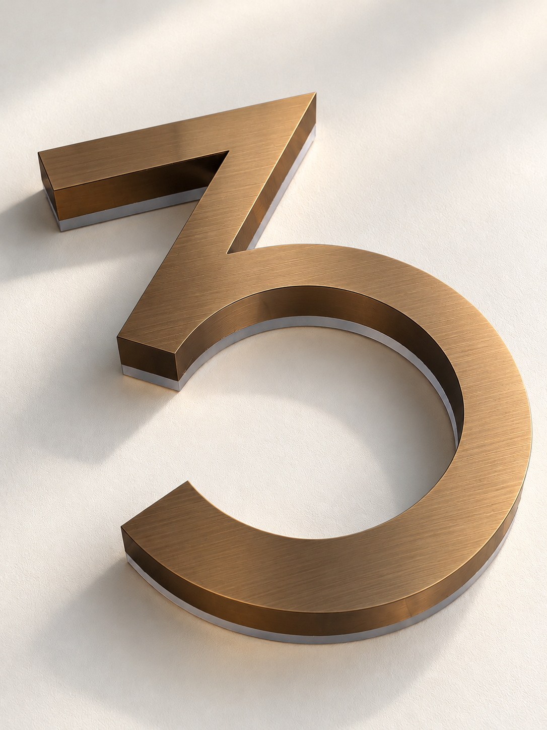Solar Metal LED House Numbers