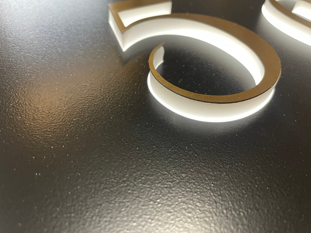Brass LED house numbers