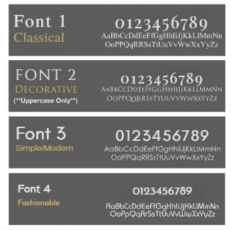 Black Acrylic and Black Font Custom Address Sign