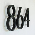 142mm Floating medium Black House Numbers.