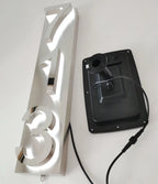 Solar 12.5cm Metal LED House Numbers - Each