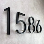 142mm Floating medium Black House Numbers.