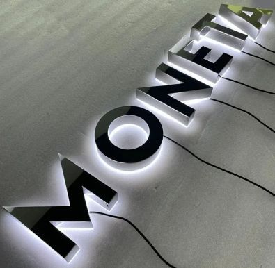 Metal LED House Letters