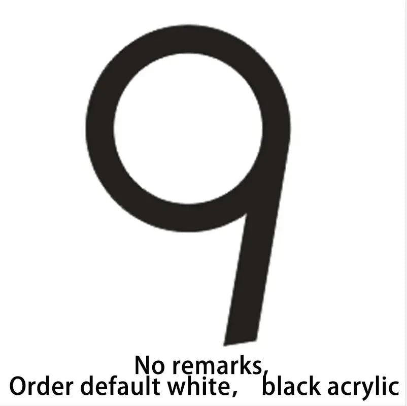 Led Acrylic light up modern house numbers large medium and small.
