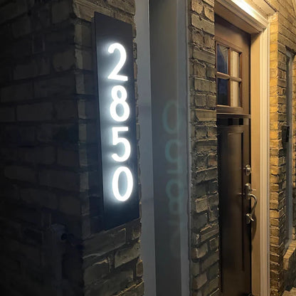 Illuminated LED Light up House Numbers.