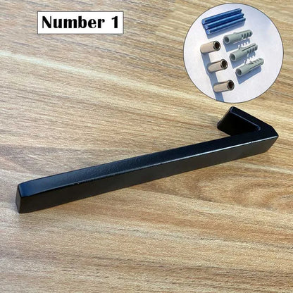 125mm Floating modern small Black House Numbers.