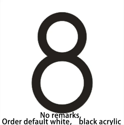 Led Acrylic light up modern house numbers large medium and small.