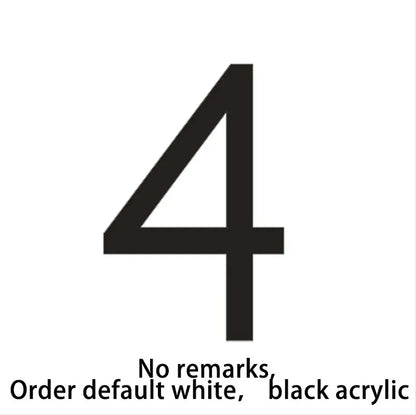 Led Acrylic light up modern house numbers large medium and small.