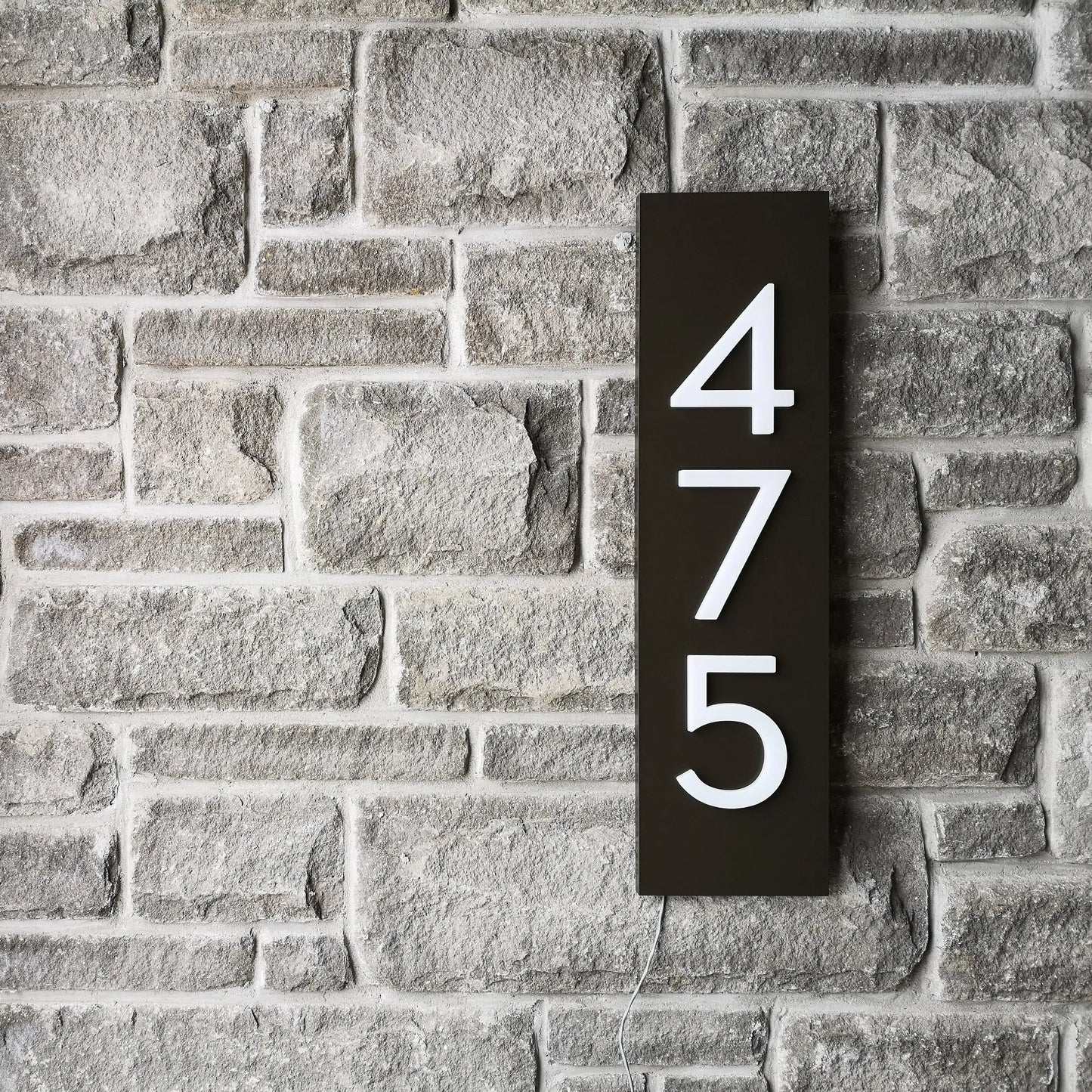 Illuminated LED Light up House Numbers.
