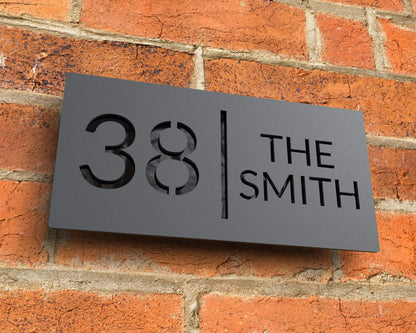 Custom Acrylic House/Letterbox Sign - Vertical.