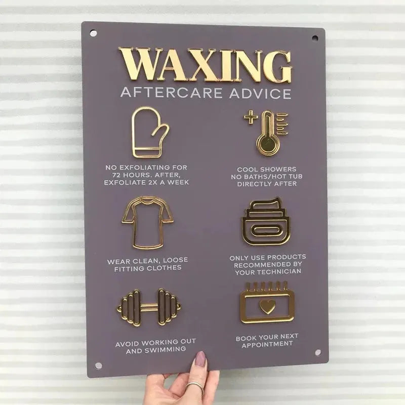 A3 Business Guidelines Sign - Aftercare, Rules and Information.