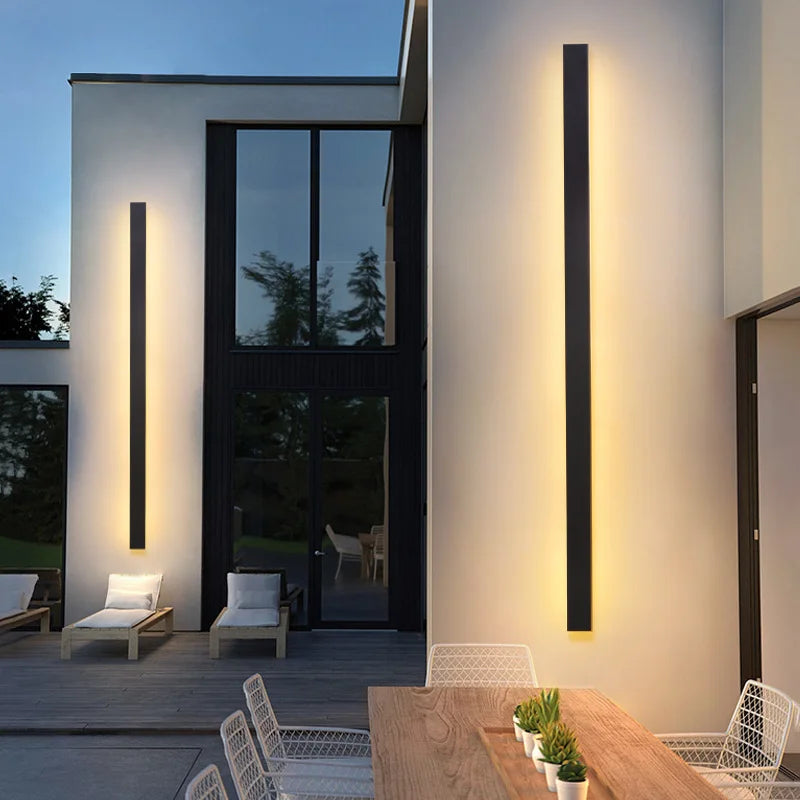 LED Outdoor Wall Light Long Light Bar Waterproof.