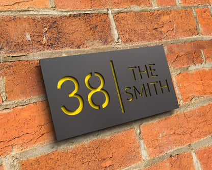 Custom Acrylic House/Letterbox Sign - Vertical.