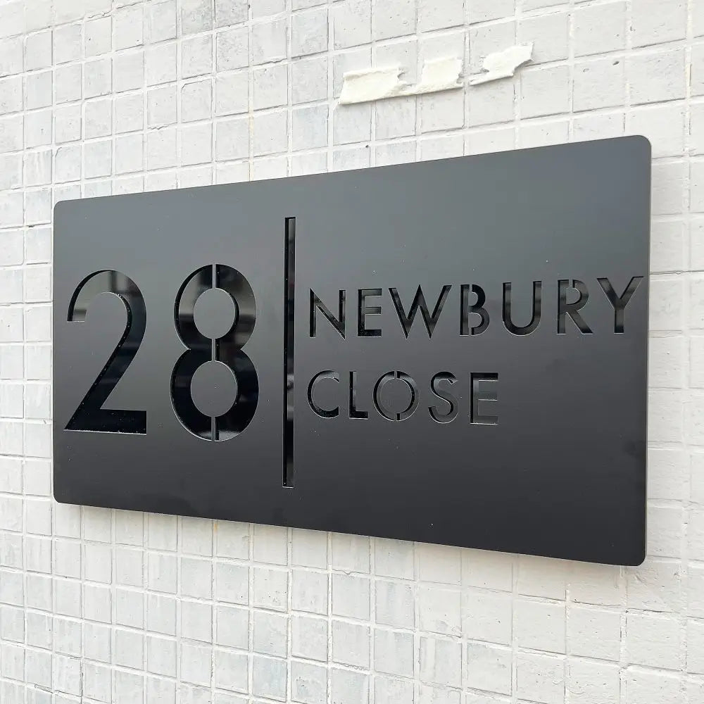 Custom Acrylic House/Letterbox Sign - Vertical | Stylish and Durable ...