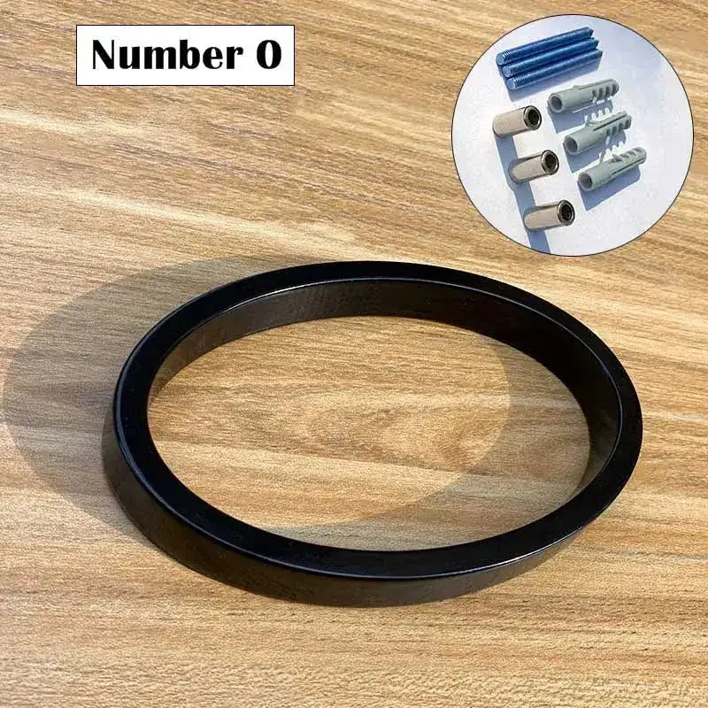 125mm Floating modern small Black House Numbers.