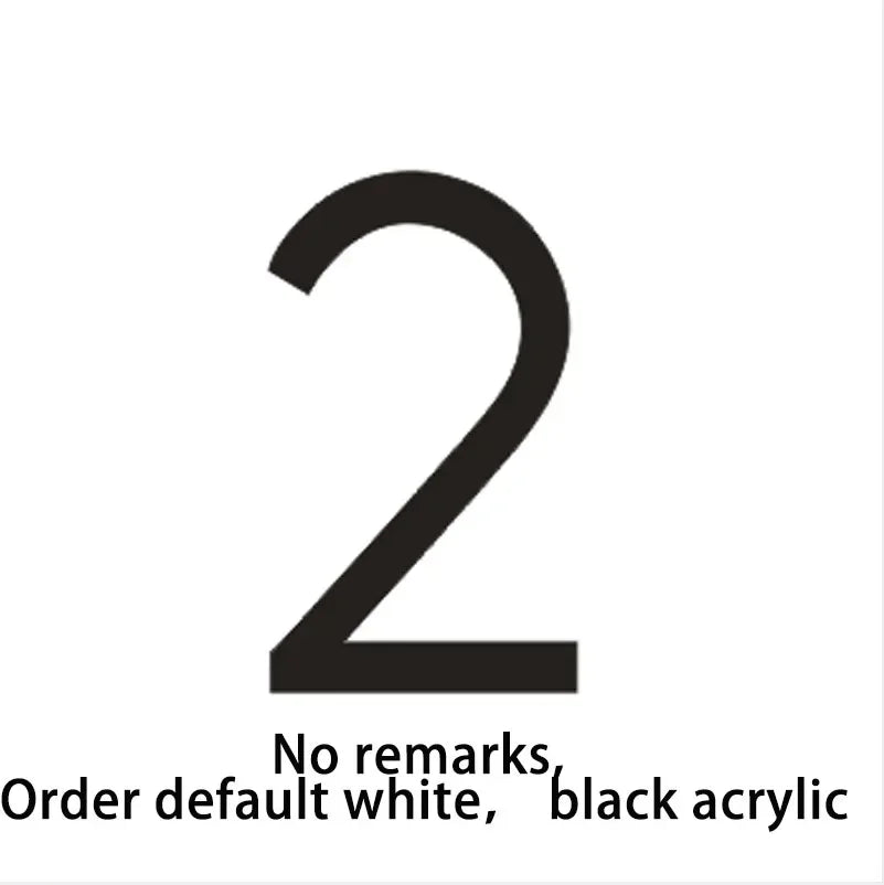Led Acrylic light up modern house numbers large medium and small.