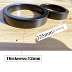 125mm Floating modern small Black House Numbers.