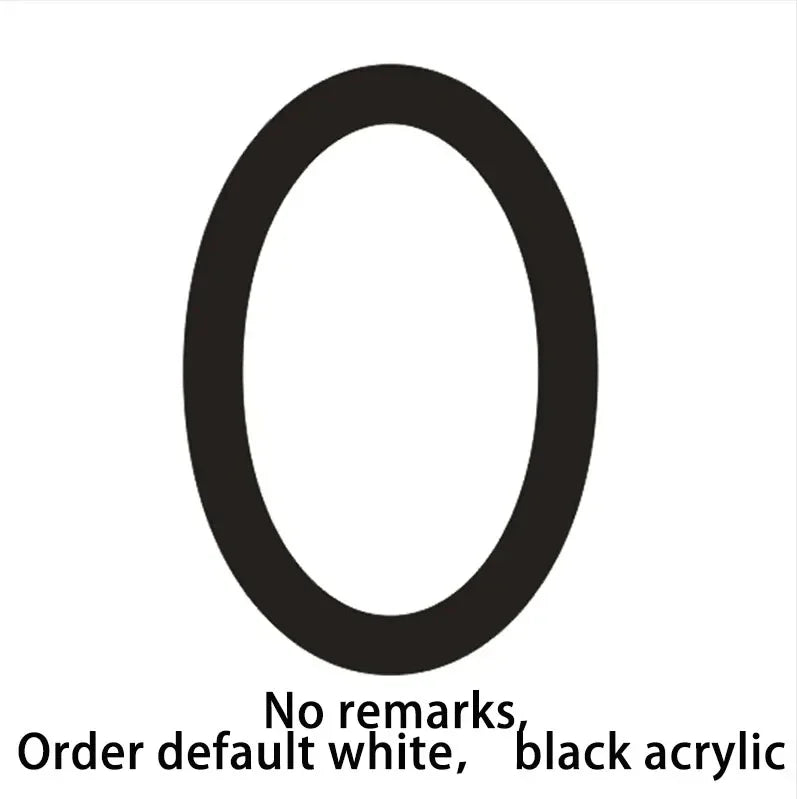 Led Acrylic light up modern house numbers large medium and small.