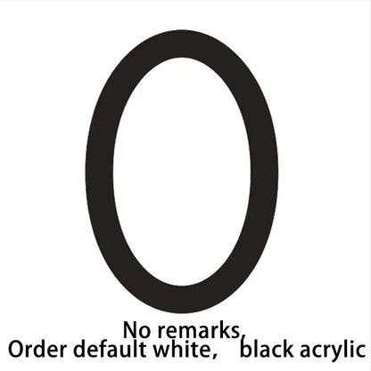 Led Acrylic light up modern house numbers large medium and small.