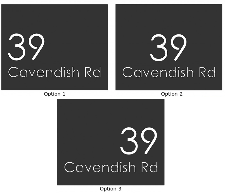 Yarruwala Custom Address Plate