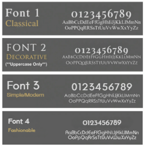 Black Acrylic Sign with Gold Text Custom Address Sign