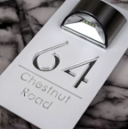 Rectangle Custom Solar Address Sign