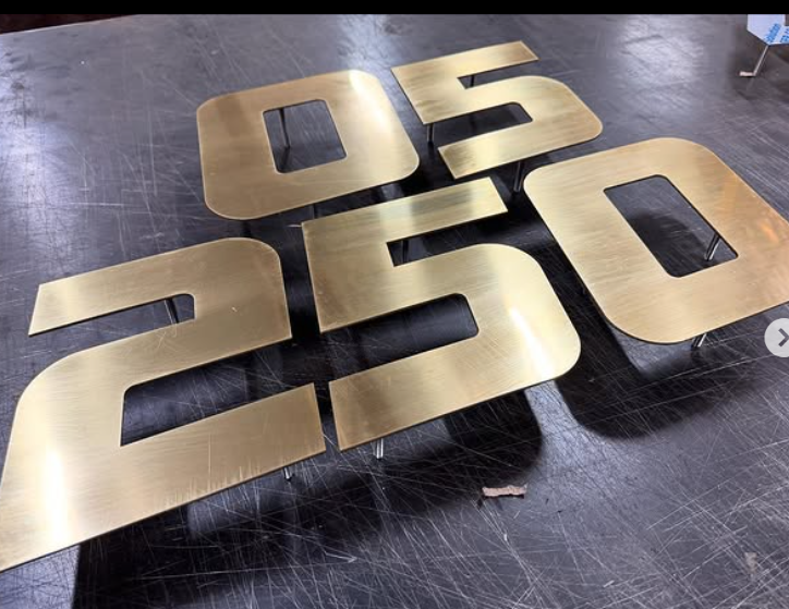 30cm Metal LED House Numbers - Each