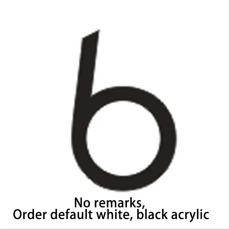 Led Acrylic light up modern house numbers large medium and small.