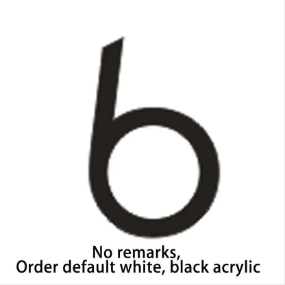 Led Acrylic light up modern house numbers large medium and small.