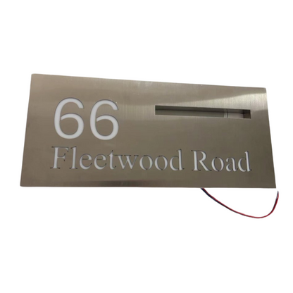 Stainless Steel led mailbox slot letterbox.