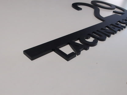 Custom Modern Floating House Number Plaque