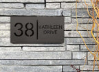 Black Acrylic Address Sign