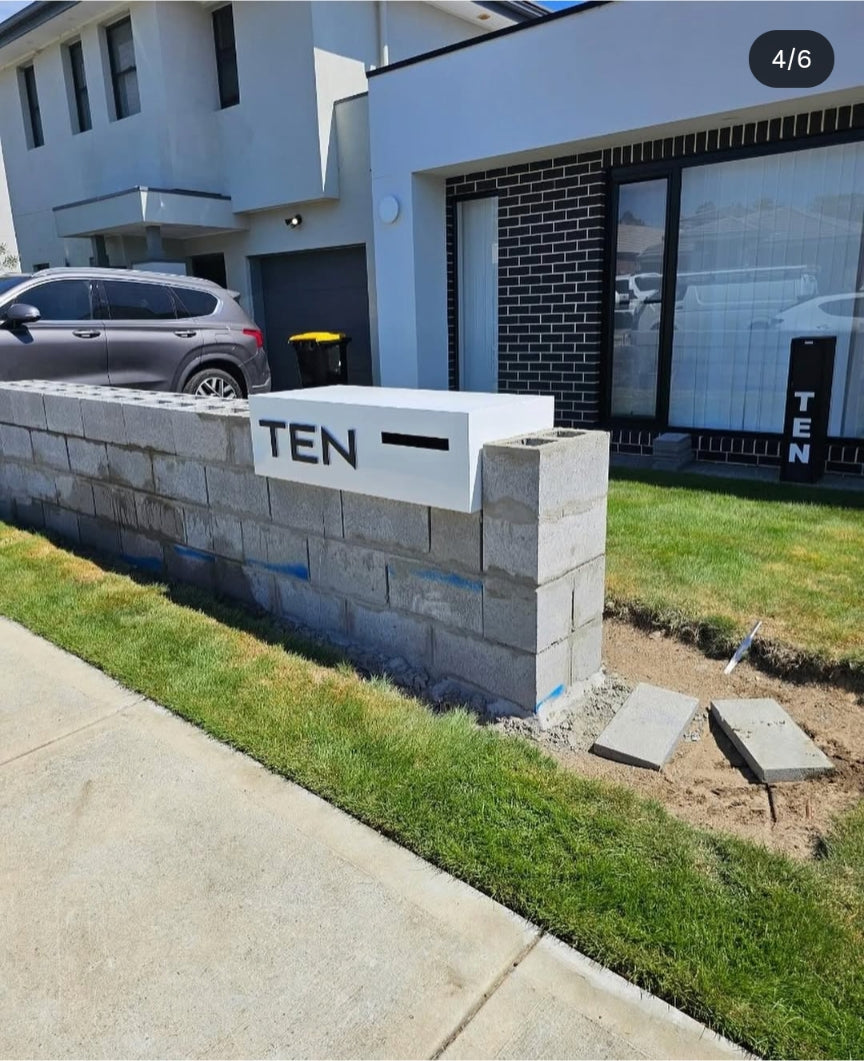 Custom Rectangle LED Stainless Steel Brick in Mailbox