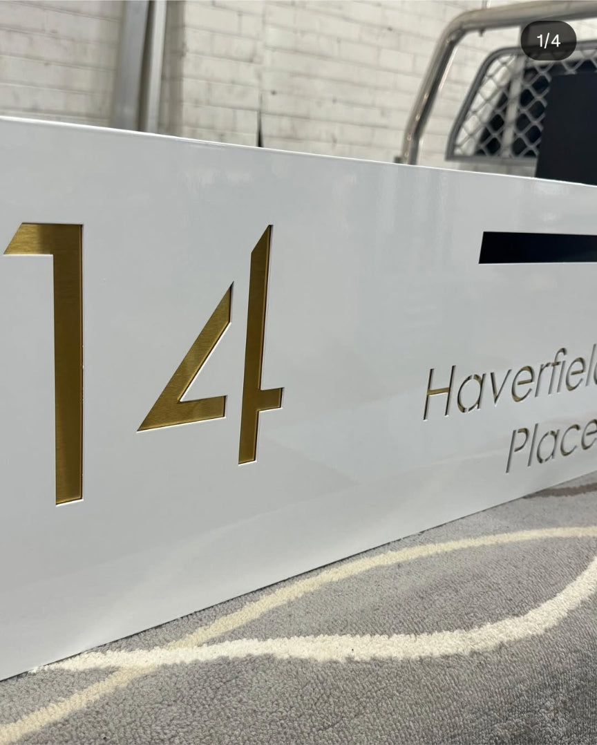 Custom Rectangle LED Stainless Steel Brick in Mailbox