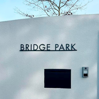 Metal lettering custom house address sign
