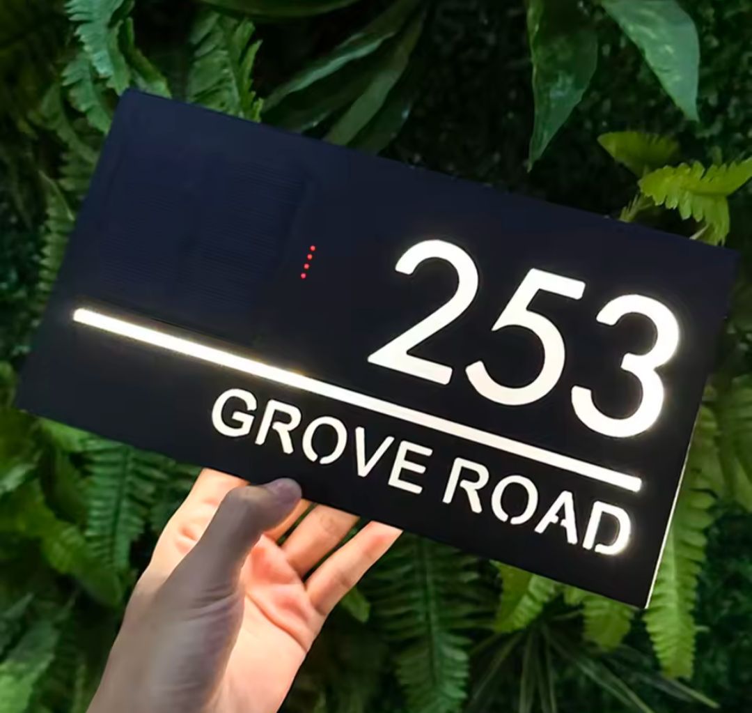 Solar Address Signs Australia | Bungalow Signs