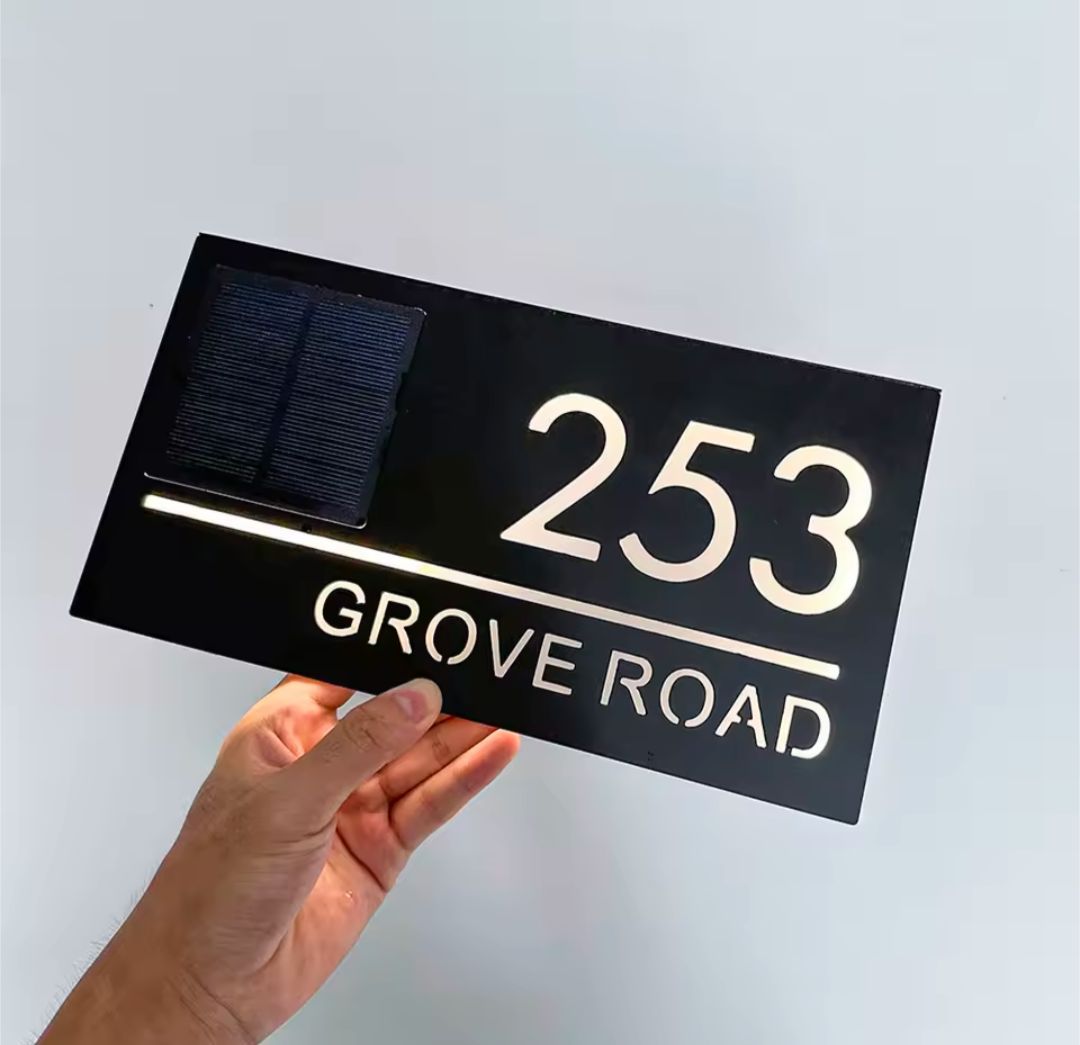 Solar Address Signs Australia | Bungalow Signs