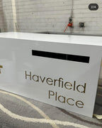 Custom Rectangle LED Stainless Steel Brick in Mailbox