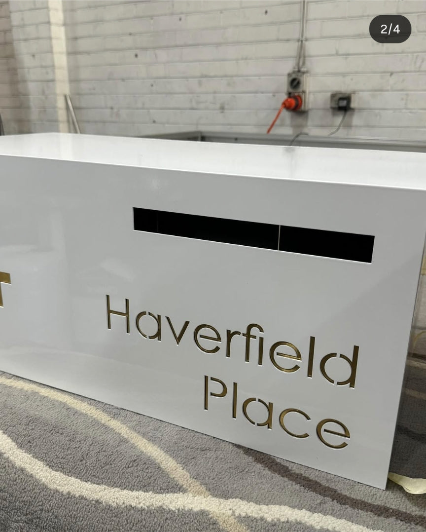 Custom Rectangle LED Stainless Steel Brick in Mailbox