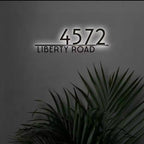 Floating LED Custom Address Sign