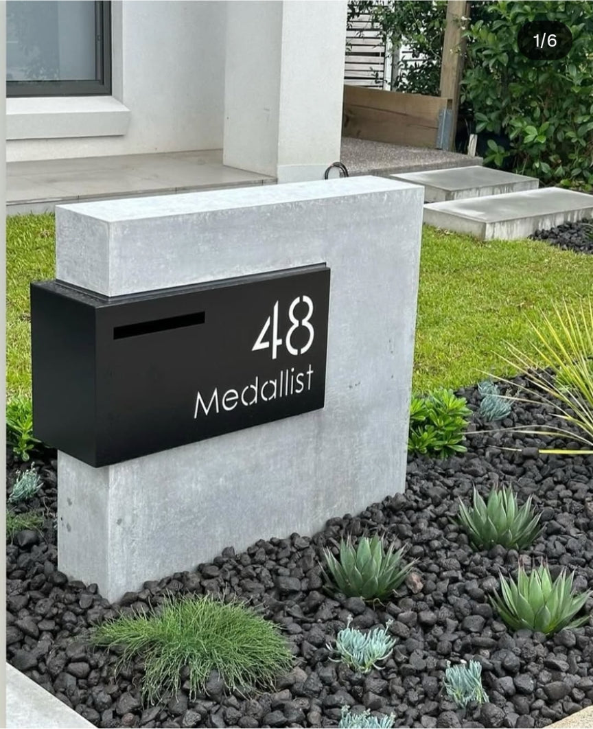 Custom Rectangle LED Stainless Steel Brick in Mailbox